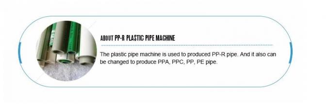 Cadena de producción del tubo del abastecimiento de agua de PPR, línea de la protuberancia del tubo de agua de PP-R