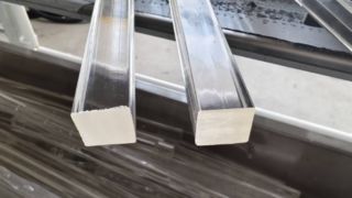 Línea de extrusión de varilla de barra de acrílico transparente PMMA