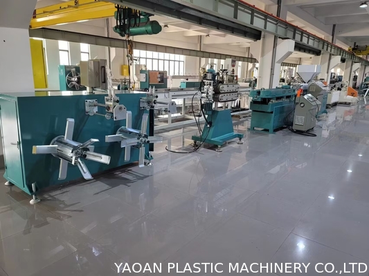 Máquina de fabricación de tuberías de manguera corrugada eléctrica de PVC PE de pared única con inversor ABB
