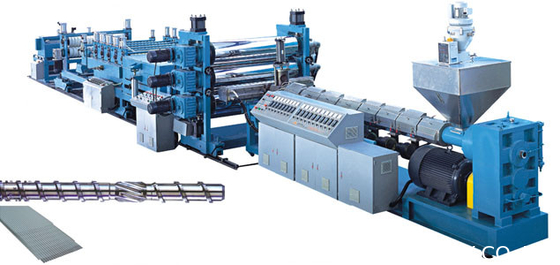 Máquina plástica PP de la teja de tejado de la función multi que cubre la teja de la hoja que hace capacidad de la máquina 200-350kg/Hr