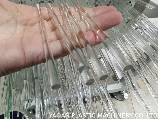 CE máquina de extrusión de tornillo único línea de producción de barra de acrílico transparente
