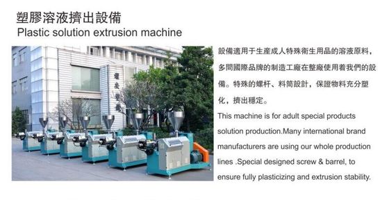 Máquina extrusora de juguetes sexuales de PVC TPR TPE 50-150 kg/h